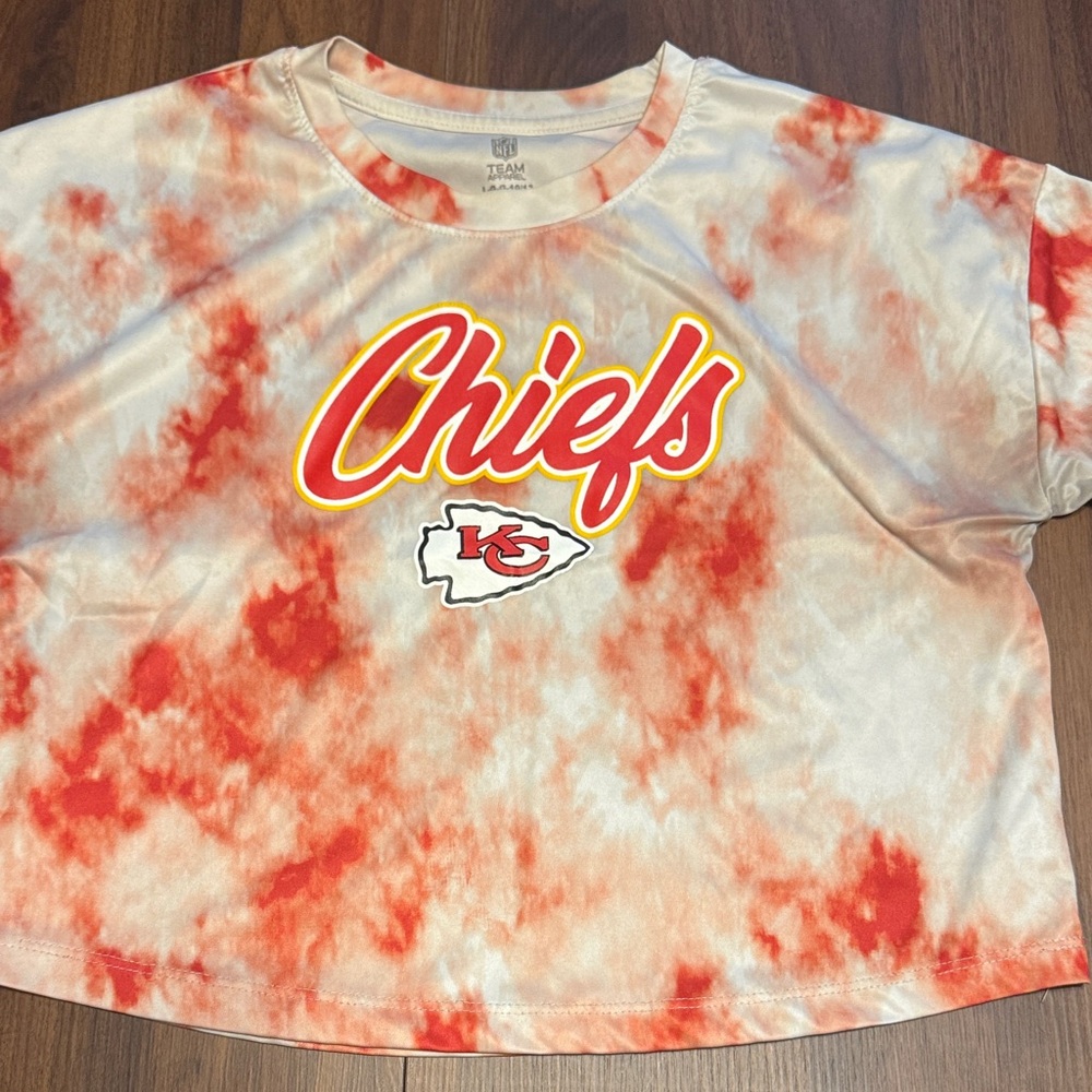Team Apparel Chiefs Tie-Dye Shirt - Red and White